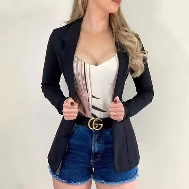 Maria | Casual Blazer z Kieszeniami