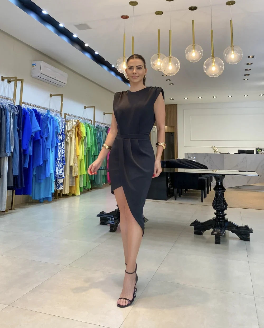 Diana | Asymetryczna elegancka sukienka wieczorowa